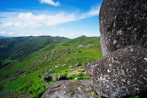 Photo of a landscape at the Peneda-Gerês National Park in the Minho district, North of Portugal.