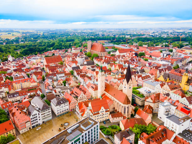 istock Ingolstadt old town aerial panoramic view 1682437503