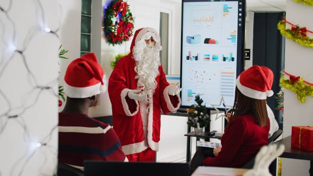 istock Orator dressed as Santa Claus 1682445874