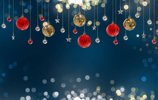 istock Red gold christmas ball ornament background, 3d rendering 1682455464