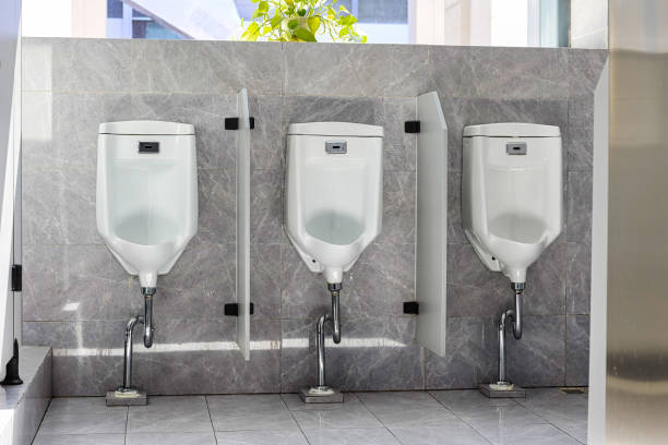 istock Public restroom, male urinal 1682470091