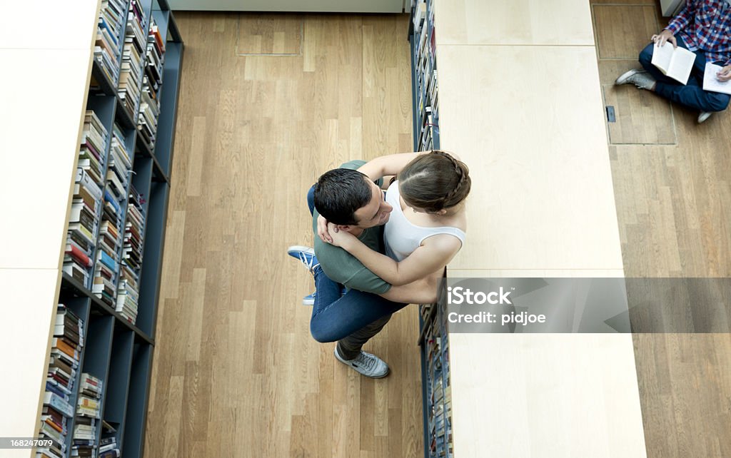 secret amantes no liceu biblioteca - Royalty-free Livro Foto de stock