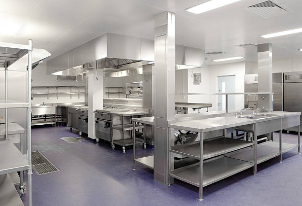 Commercial Kitchen stock photo