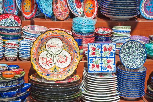 this kind of hand made art craft is famous in middle eastern cultures as well as in the Turkey one, usually sold in gift shops as souvenirs..