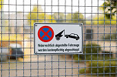 Parking Prohibited Sign in Germany