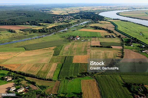 Photo libre de droit de Photo Aérienne Des Terres Agricoles banque d'images et plus d'images libres de droit de Avoine cultivée - Avoine cultivée, Paysage, Automne