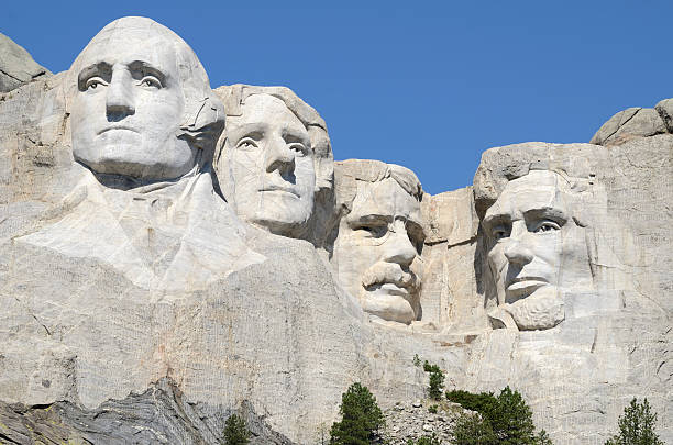 monument national du mont rushmore - mt rushmore national monument south dakota president day photos et images de collection