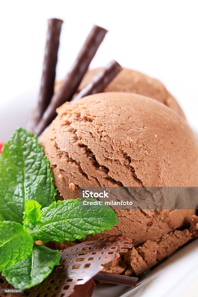 포크레인 초콜릿 icecream - 로열티 프리 과일 스톡 사진