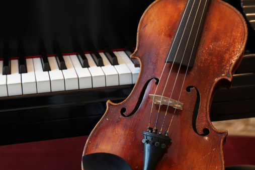 Violin and Piano Closeup