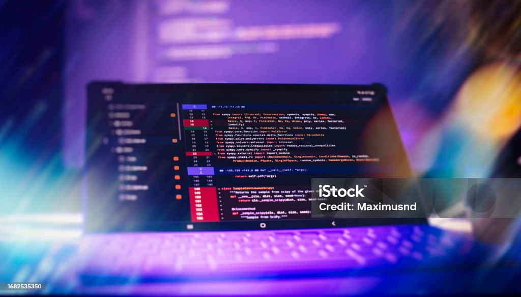 Server Logs Analysis Closeup Developing Programming And Coding ...