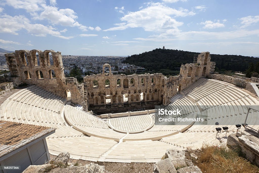 Amphithéâtre de l'Acropole, à Athènes. - Photo de Amphithéâtre libre de droits