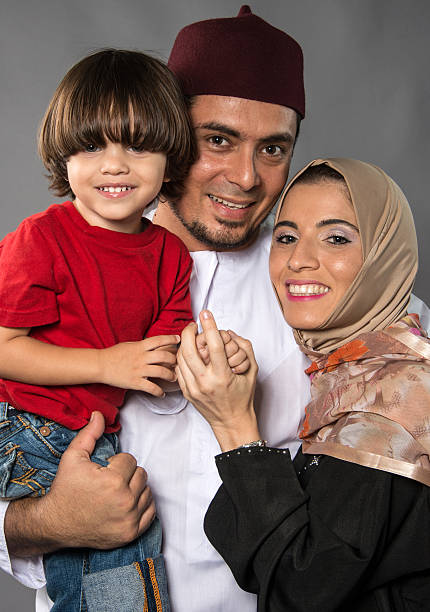 istock Muslim family portrait 168257586