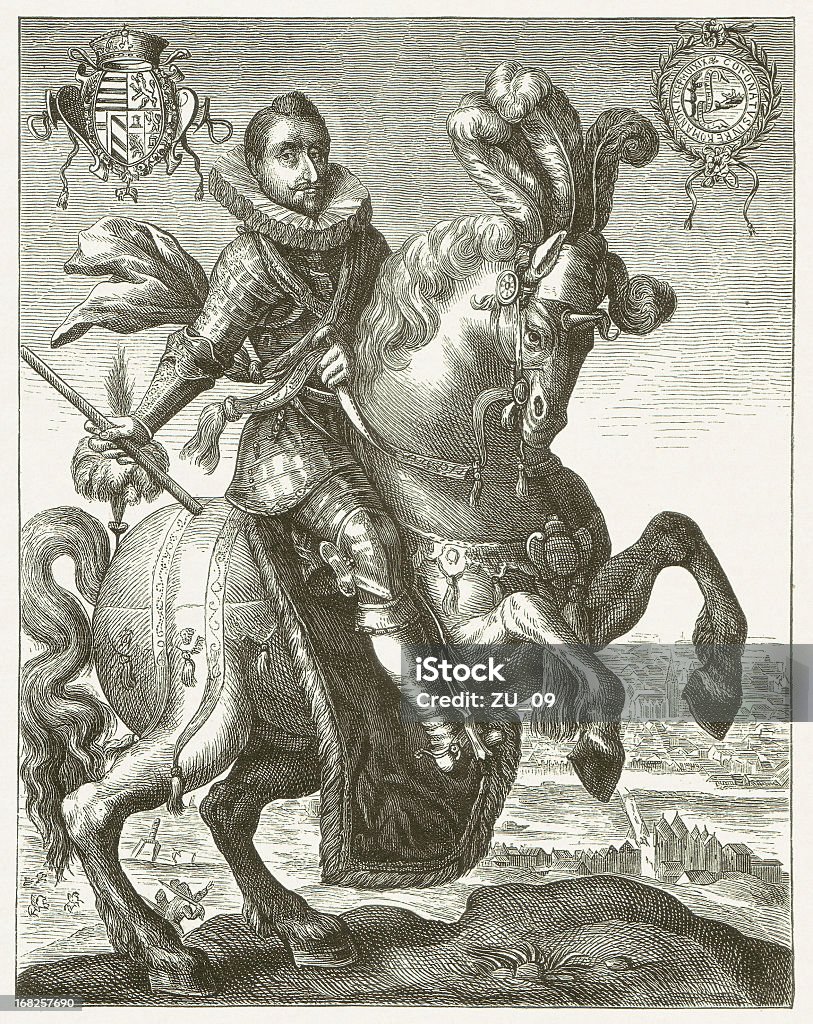 Ferdinand II (1578-1637 - Lizenzfrei Donaumonarchie Stock-Illustration