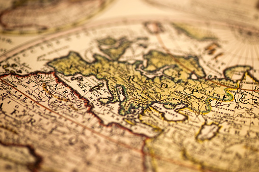 An old map of the Isthmus of Panama, 18-19th century