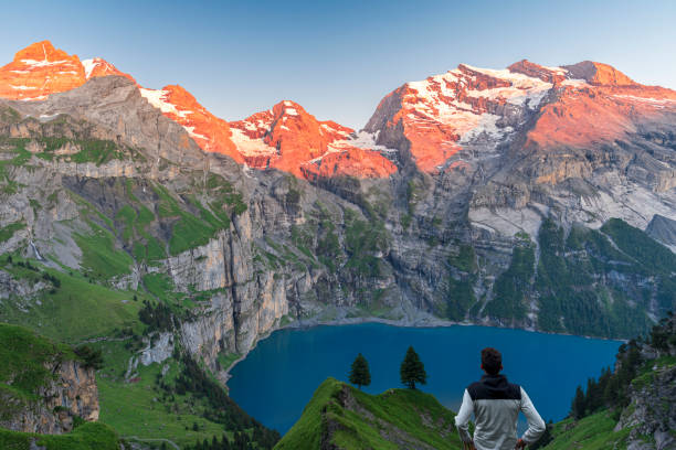 istock Sunset over Oeschinensee, Switzerland 1682592785