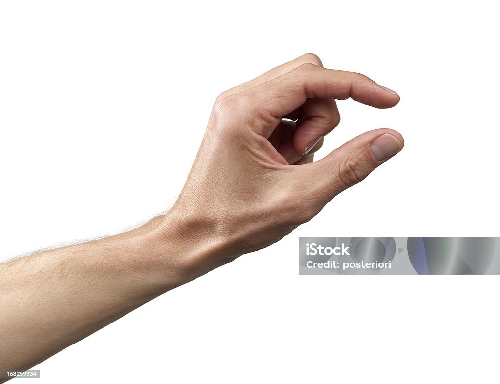 Human Hand Human hand sign for small Small Stock Photo