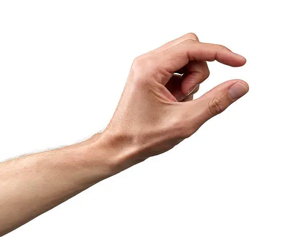 Human hand sign for small
