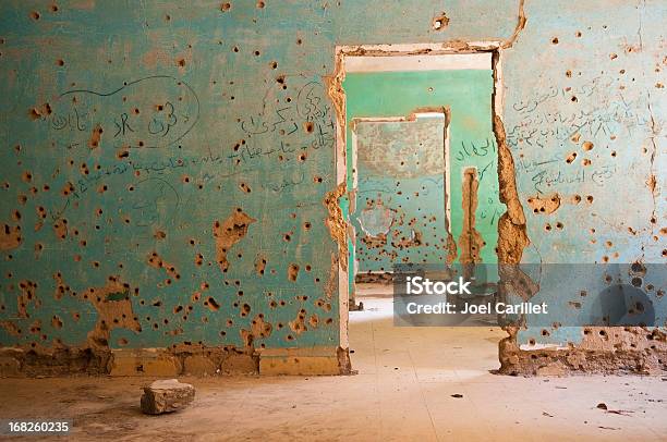 Bulletriddled Rooms In Quneitra Syria Stock Photo - Download Image Now - Syria, War, Bullet Hole