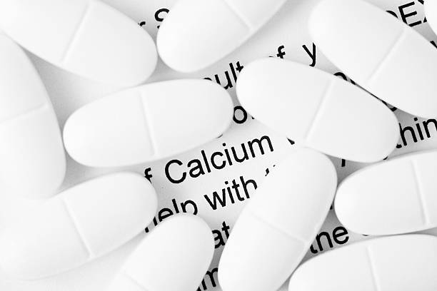 Calcium Pills stock photo