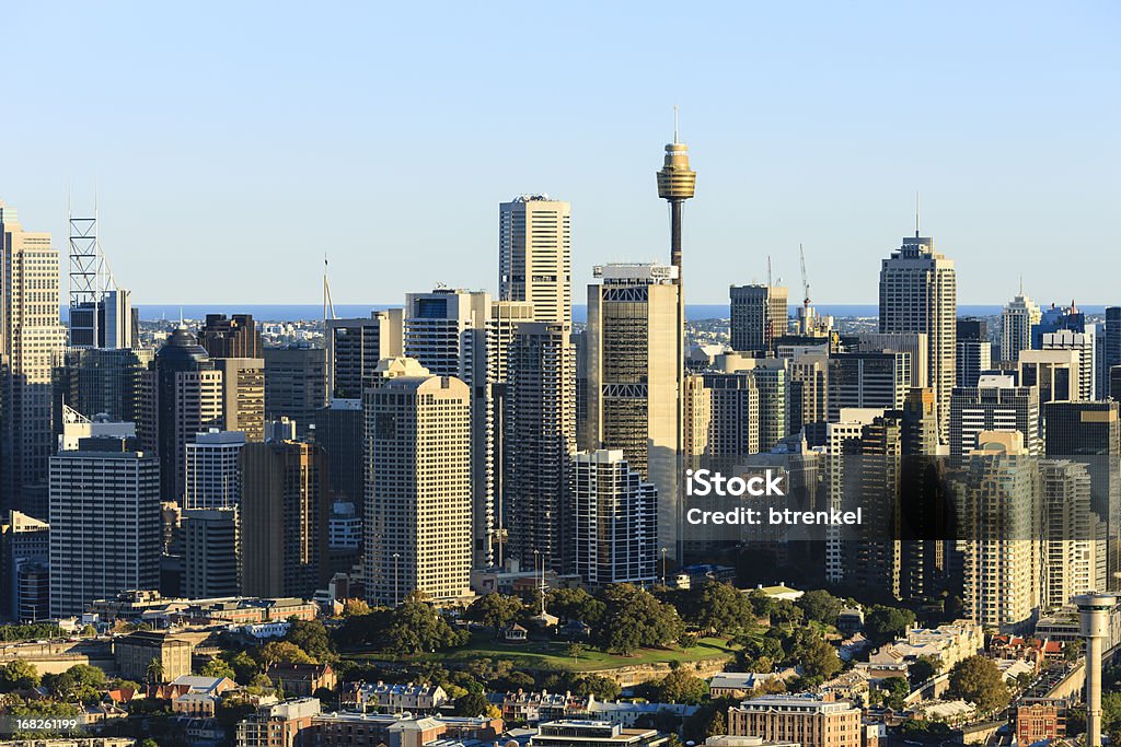 Centro da cidade de Sydney-vista aérea - Foto de stock de Distrito financeiro royalty-free