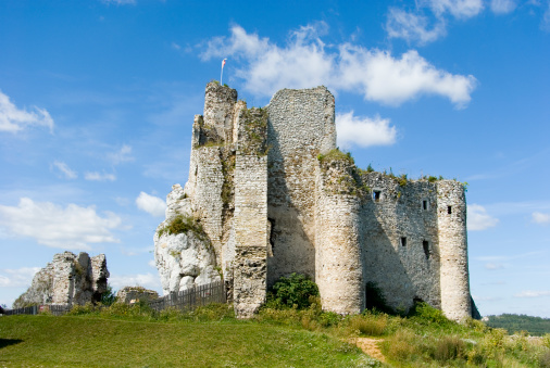 Ruin of castle in Mirów