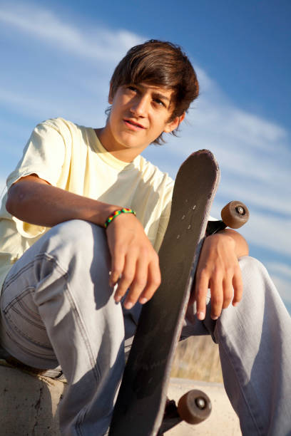 istock Teenager skateboarding 168262034