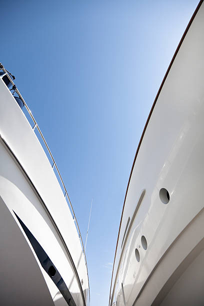 istock Two yachts under the sun. Summer season. 168262812