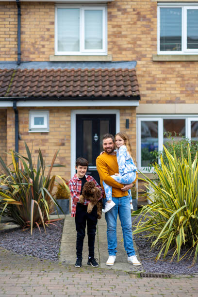 istock Father with Son, Daughter and Pet Dog 1682628576