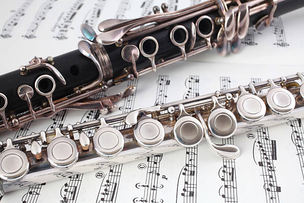 istock Clarinet and Flute on Music 168262953
