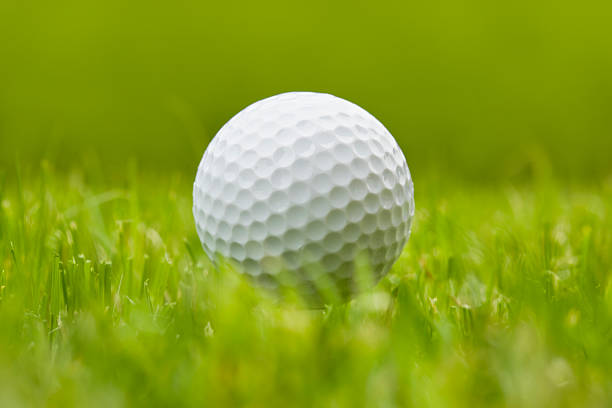 istock Close-up of golfball on tee 168264844