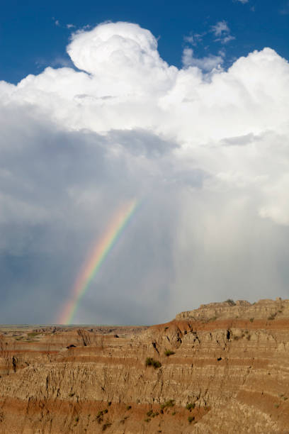 istock Rainbow Above the Desert Landscape Badlands National Park 168265451