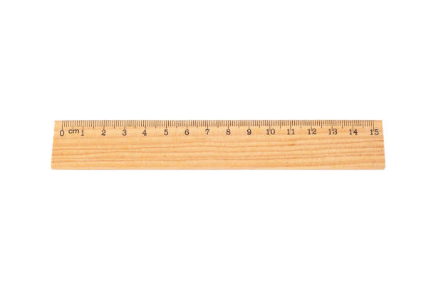 istock Ruler made of wood on a white background. 1682662226