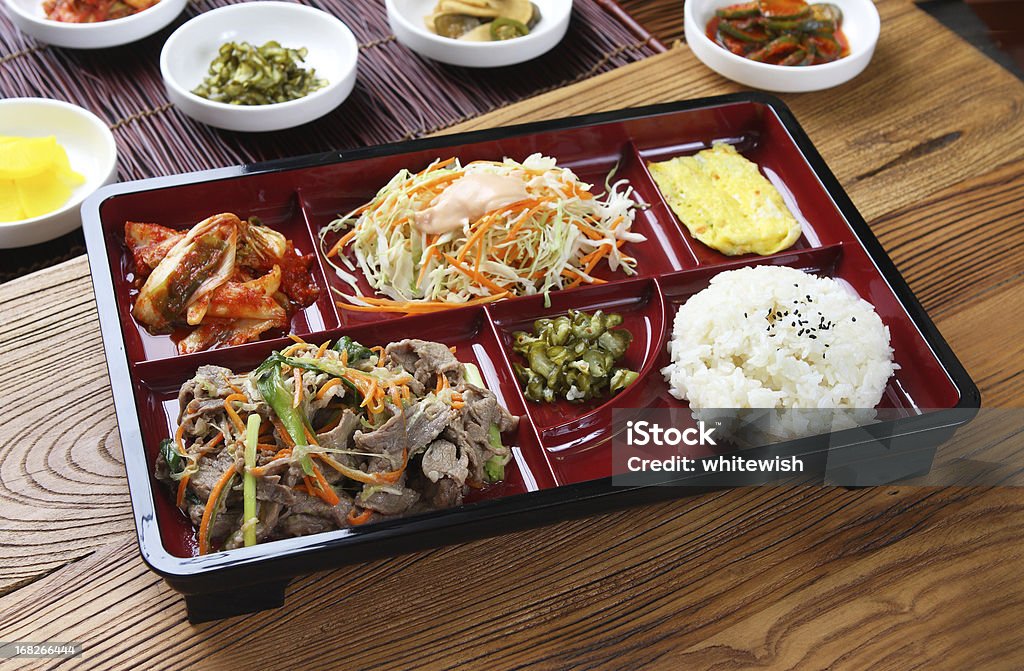 Пулькоги обед Bento Box - Стоковые фото Корея роялти-фри
