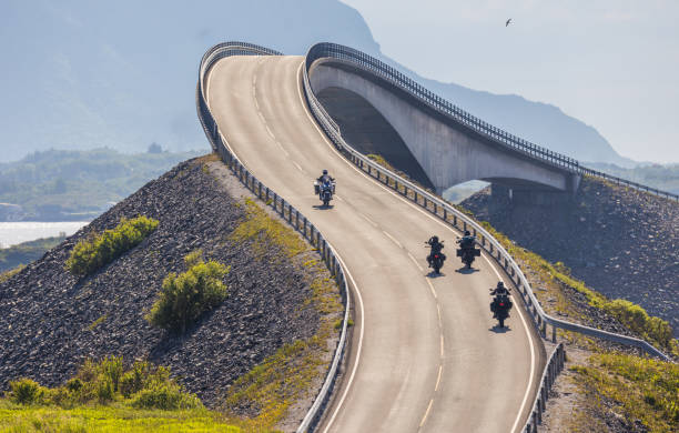 istock Atlantic Ocean Road bikers on motorcycles. 1682668891