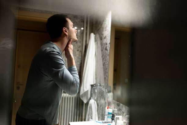 istock Beautiful man preparing for bed in the bathroom 1682670141