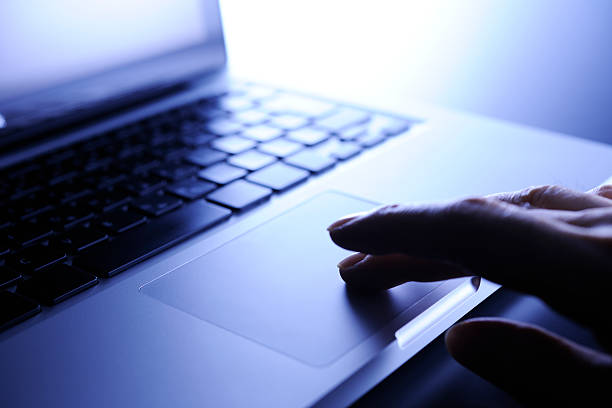 Computer Typing Blue 190+ Blue Tinted Image Of Typing Keyboard Stock Photos, Pictures ...