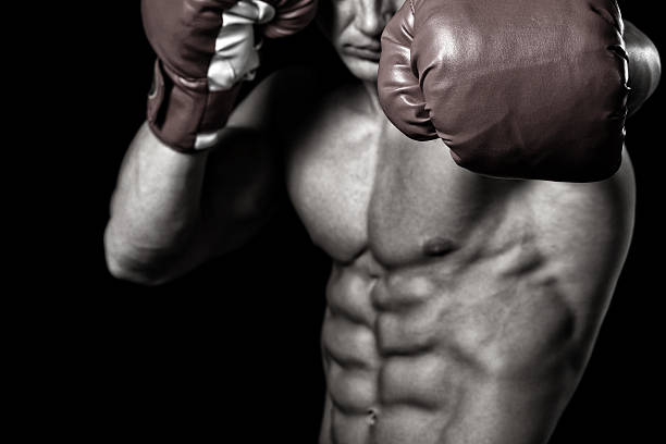 boxer - abdominal muscle extreme sports sensuality sex symbol imagens e fotografias de stock