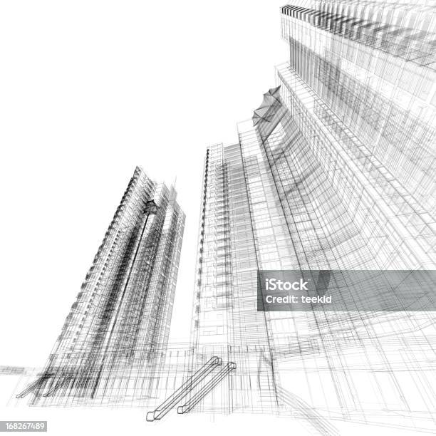 ビルビュー Wireframe - スケッチのストックフォトや画像を多数ご用意 - スケッチ, 図面, 外壁