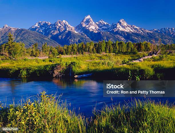 Parque Nacional De Grand Teton P Foto de stock y más banco de imágenes de Estanque - Estanque, Oeste, Riachuelo