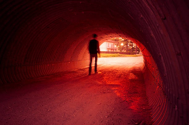 istock Walking on the tunnel at sunset 168267595