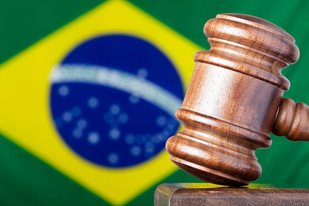Brasil A Lei E A Justiça Com Bandeira Nacional Banco de ...
