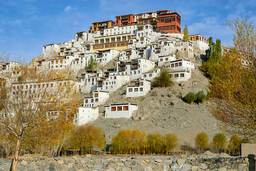 Thiksey monastery in Ladakh, India