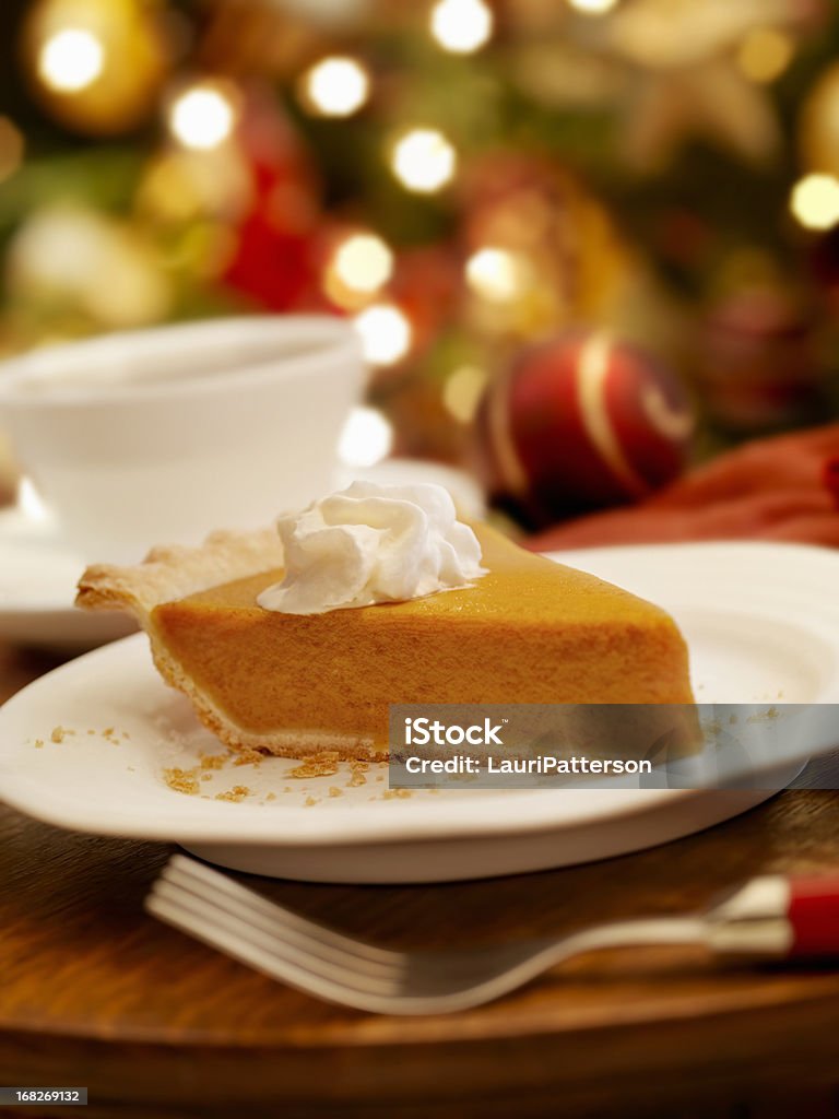 Pumpkin Pie in der Weihnachtszeit - Lizenzfrei Kürbistorte Stock-Foto