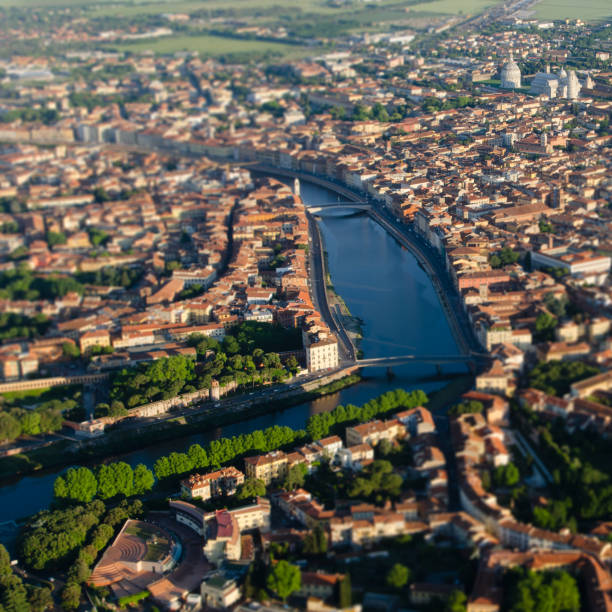 istock Pisa aerial view - Tilt shift lens 168269472
