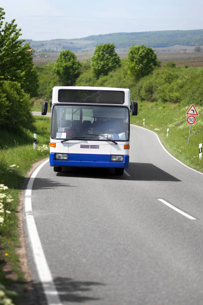 istock Bus on country road 168269576