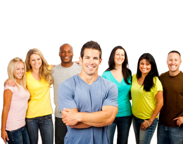 istock Attractive Young Man and Friends 168271256