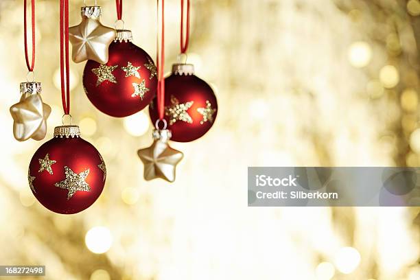 Christmas Baubels And Copyspace Stock Photo - Download Image Now - Backgrounds, Celebration Event, Christmas