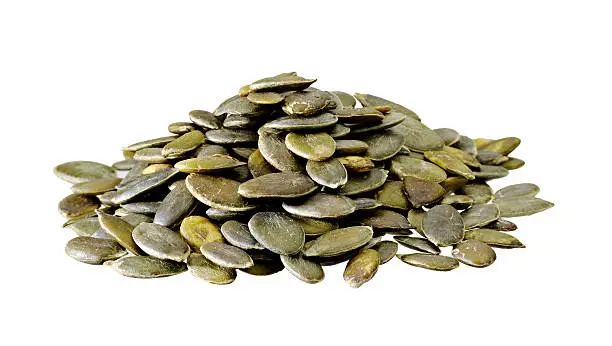 Pumpkin seed isolated on white background