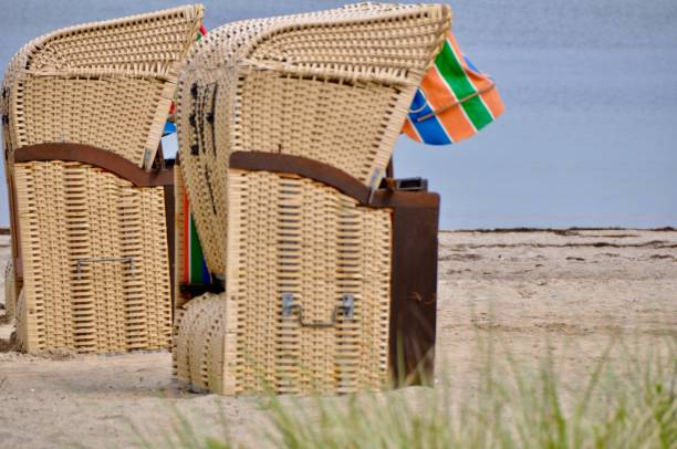 istock Beach chairs on Niendorfer Strand, Germany 1682742932