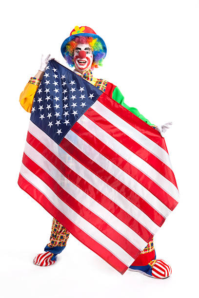 istock Clown with American Flag 168275849